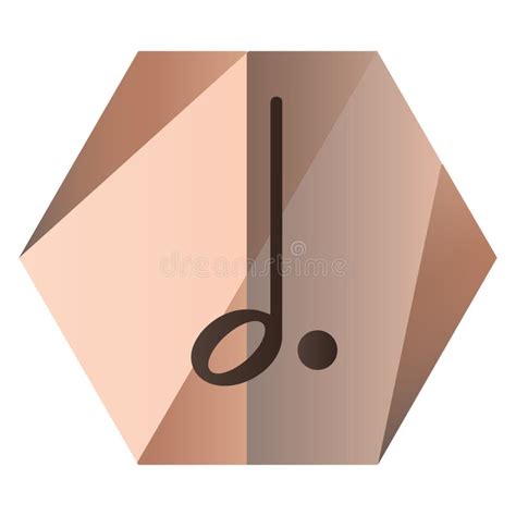 Dotted Minim Note for Music. Vector Illustration Decorative Design ...