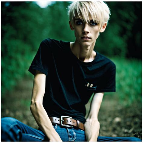 Skinny, Blonde Emo Hair, Tall, Boy, Very Skinny by preape on DeviantArt