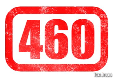 460 Text Effect and Logo Design Number