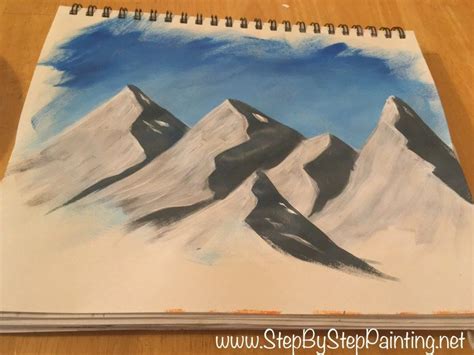 Acrylic Mountain Painting Tutorial Easy – Warehouse of Ideas