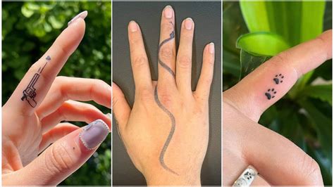 Simple Finger Tattoos - Tattoos Era