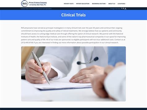 Clinical Trials - Retina-Vitreous Surgeons of CNY