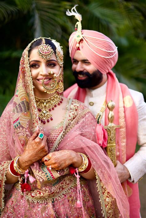 Photo of punjabi couple on their wedding day