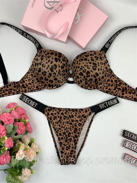 Женское Нижнее Белье Victoria's Secret со Стразами Белый Комплект Белья ...