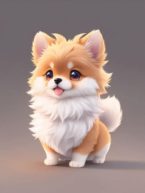 Premium Photo | Cute tiny hyperrealistic Anime dog from Pokemon Generate Ai