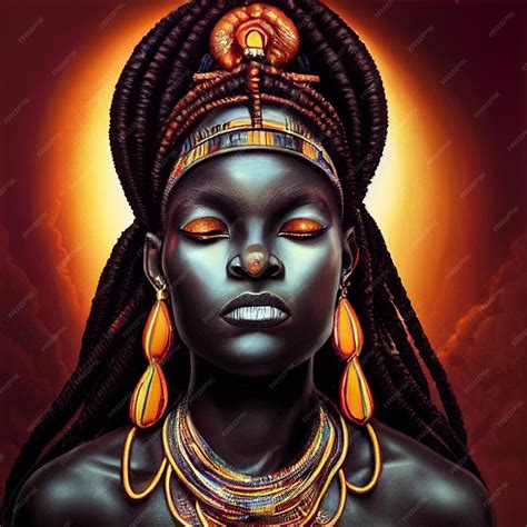 Premium Photo | African tribe woman portrait