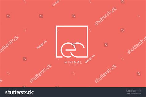 Alphabet Letters Monogram Icon Logo Ec Stock Vector (Royalty Free ...
