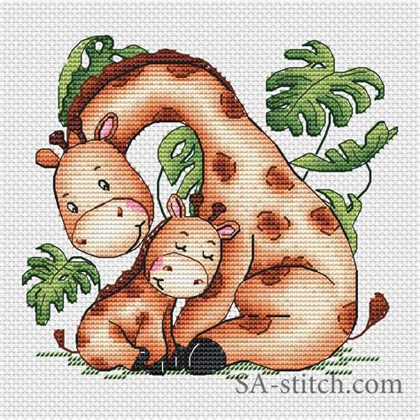 Сім’я жирафіків | SA-stitch