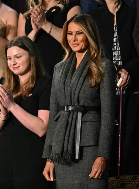 Melania Trump Wears Dior Outfit to President Trump Speech to Congress