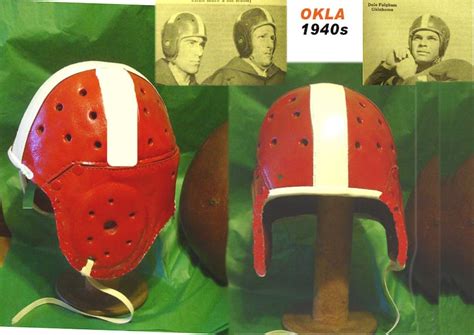 1940 OU Oklahoma Leather Football Helmet Full Size - Etsy