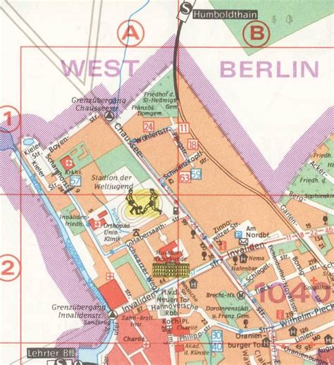 Map of East Berlin