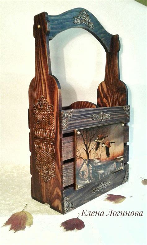 Decoupage vintage, Decoupage box, Grape decor