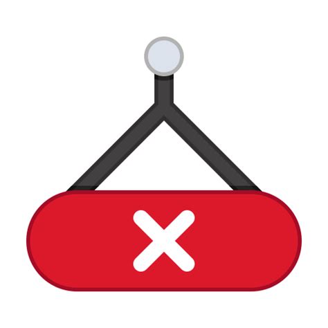 closed sign generic outline color icon