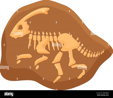 Sediment dinosaur fossil icon cartoon vector. Mud layer soil. Nature ...