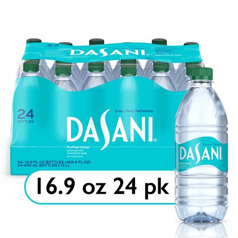Dasani Purified Drinking Water Bottles, 24 Case Pack, 16.9 fl oz