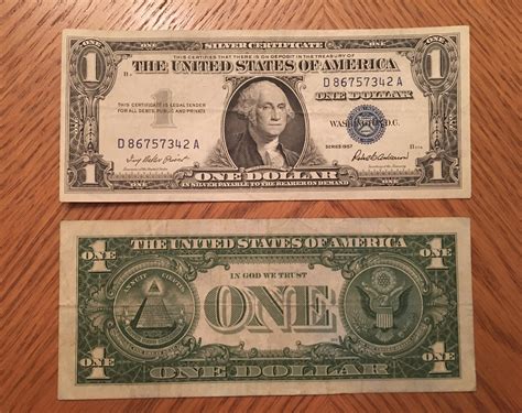 1957 Silver Certificate Dollars : r/papermoney