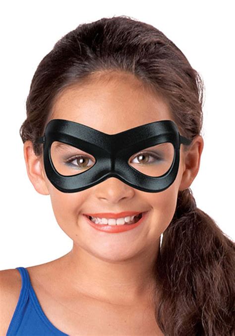 Kid's Black Superhero Eye Mask