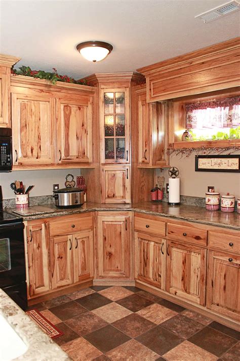 Creating A Rustic Charm With Hickory Kitchen Cabinets - Kitchen Ideas