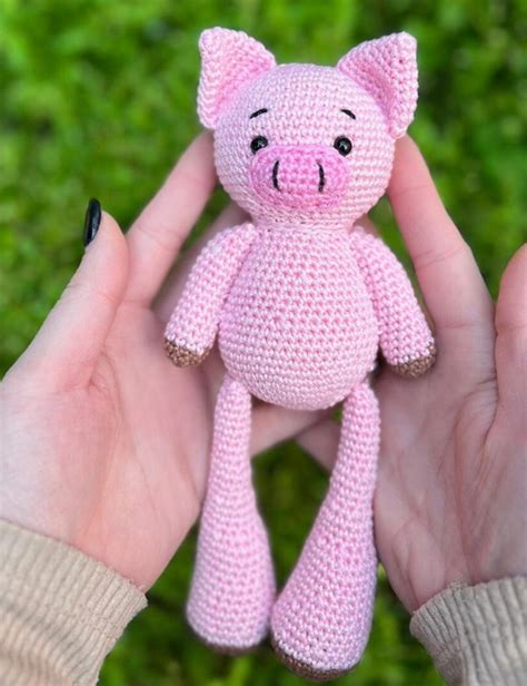 crochet pig doll pattern  beginners clairea belle