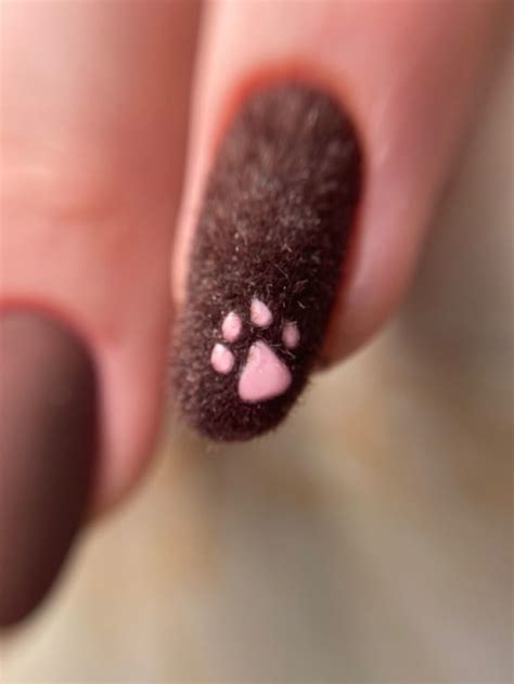 Ноготь кошачья лапкаМягкий ноготьВолосатые ногти Pink Glitter Nails ...