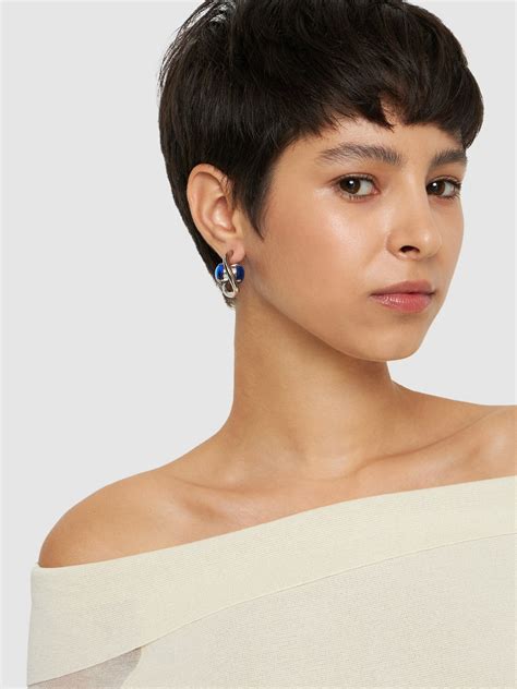 MARNI - Stone Hoop Earrings Marni