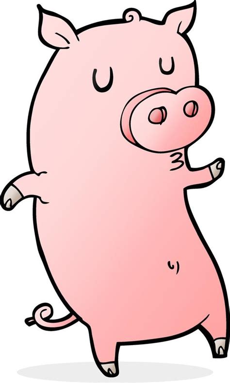 funny cartoon pig 12279844 Vector Art at Vecteezy