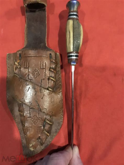 АМЕРИКАНСКИЙ НОЖ ИНДЕЙСКИЙ- РЕДКИЙ 1930-Х на Мешке (изображение 1)