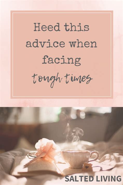 Salted Living: Going through tough times ... read on ...