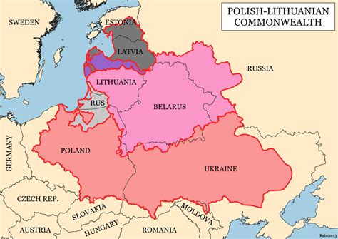 map of poland and russia 3