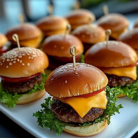 easy mini cheeseburgers recipe