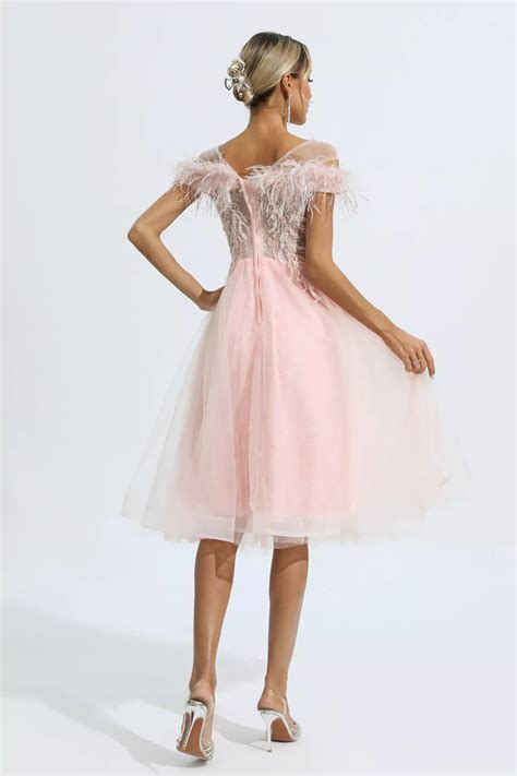 midi pink dresses for women 12