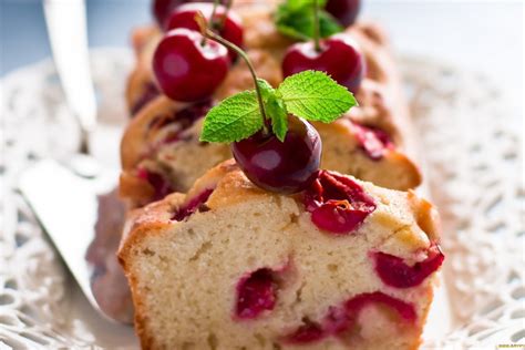 Кекс с череши и кисело мляко