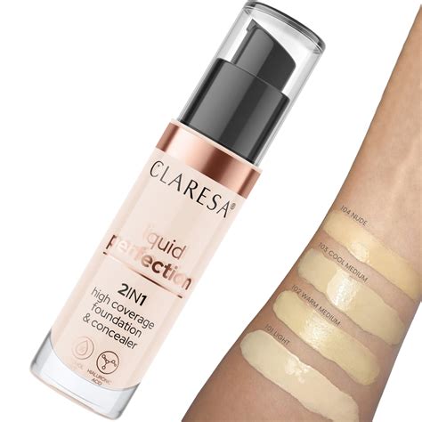 Anticearcan si o baza de acoperire 2in1, Claresa, Liquid Perfection