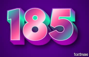 text effect  logo design number