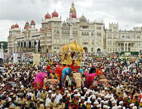 On Vijayadashami, the traditional #Dasara procession (locally known as ...