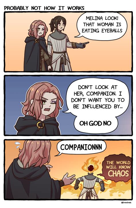 tarnished, melina, and lord of the frenzied flame (elden ring and 1