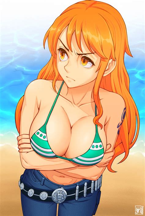 nami (one piece) drawn by skaggshood | Danbooru