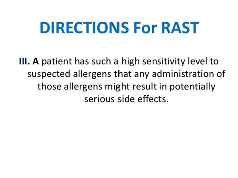 Radio allergosorbent test (rast)