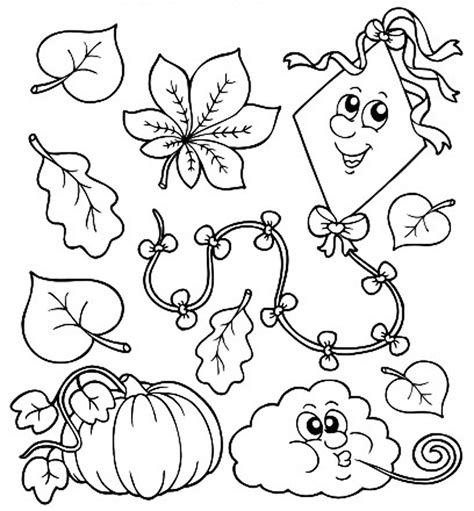 fall coloring page printable 1