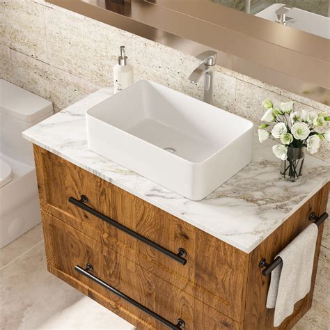 Ebern Designs 21"X14" Ceramic Bathroom Vessel Sink - Sleek Design With