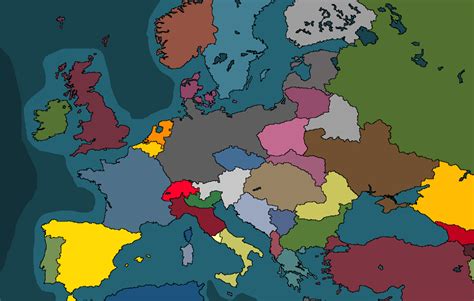 Rate my hand-drawn Europe map : r/Kaiserreich
