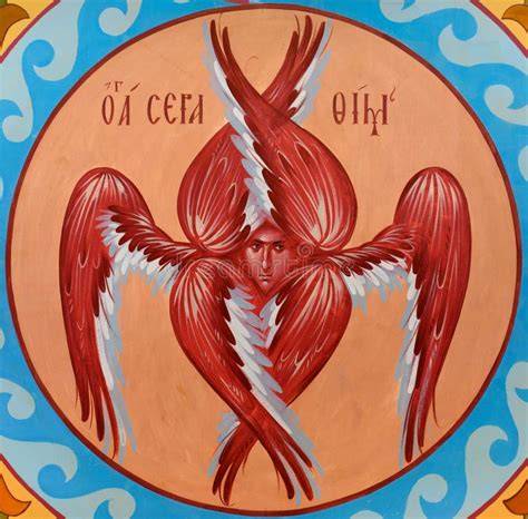 icon    winged seraph editorial stock image image  gods