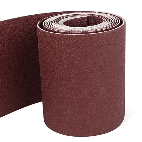 Unique Bargains 5M Long 115mm Width 80 Grit Abrasive Sanding Sand Paper ...