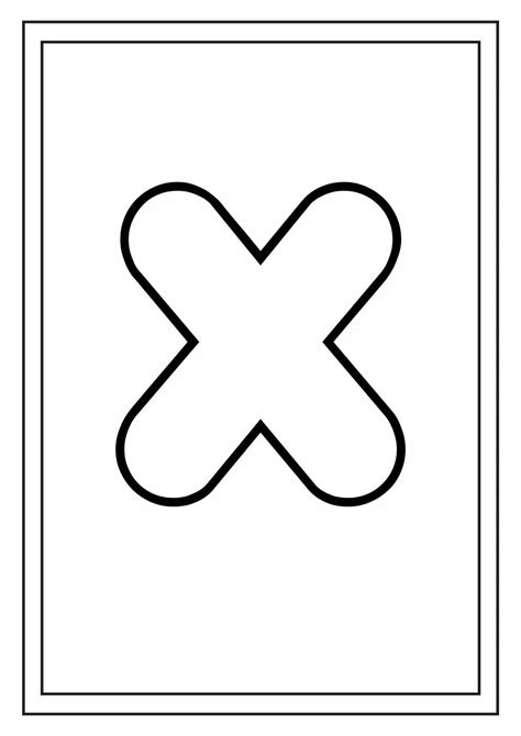 Figuras Com A Letra X Para Imprimir - 5