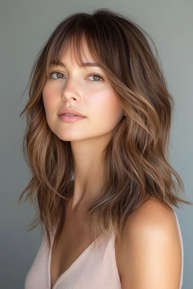 26+ Fabulous Medium Layered Haircuts With Bangs