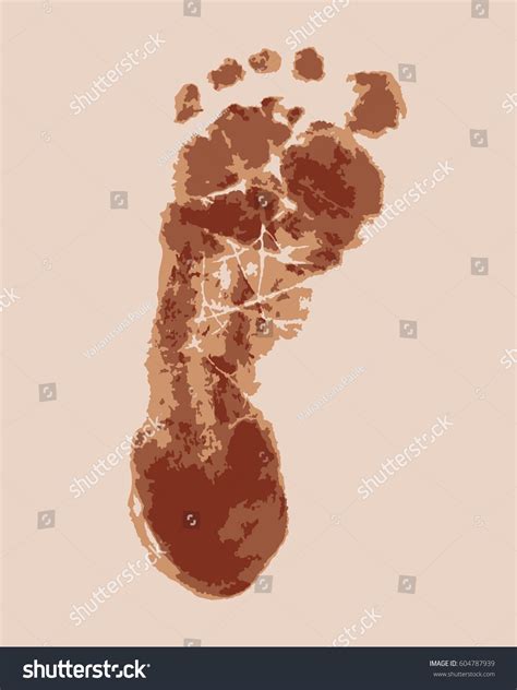 human trace vector illustration stock vector royalty