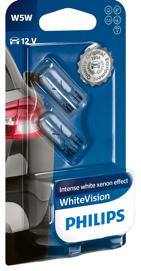 PHI W5W WHITE2: Kfz-Lampe, W5W, 2er-Pack, WhiteVision bei reichelt ...