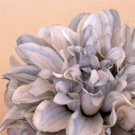 Light Grey Dahlia Boutique Quality Artificial Flower Silk - Etsy