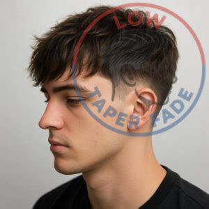 Low Taper Fade Messy Fringe | Simple and Stylish Haircut for Men - LOW ...