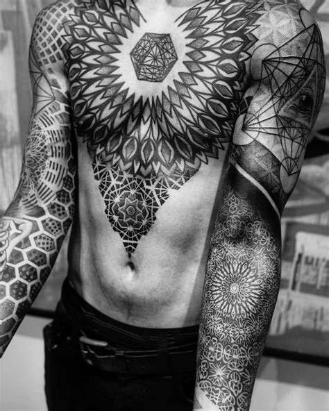 Sacred Geometric Tattoo Art Translates Nature's Mathematics on Skin